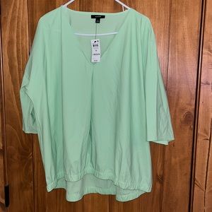 Alfani Comfort Luxe Pistachio Green Top